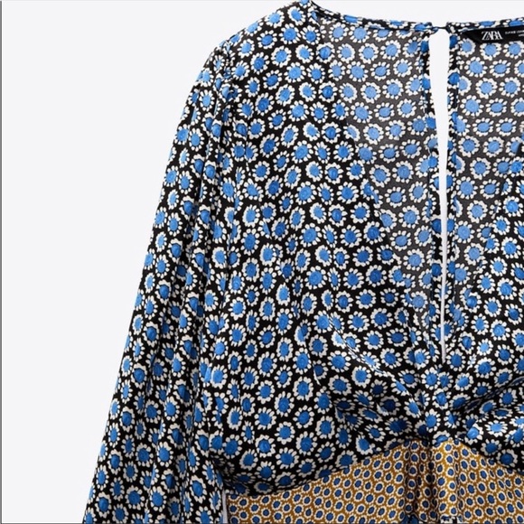 Sophisticated blue Zara jumpsuit - Picture 8 of 10